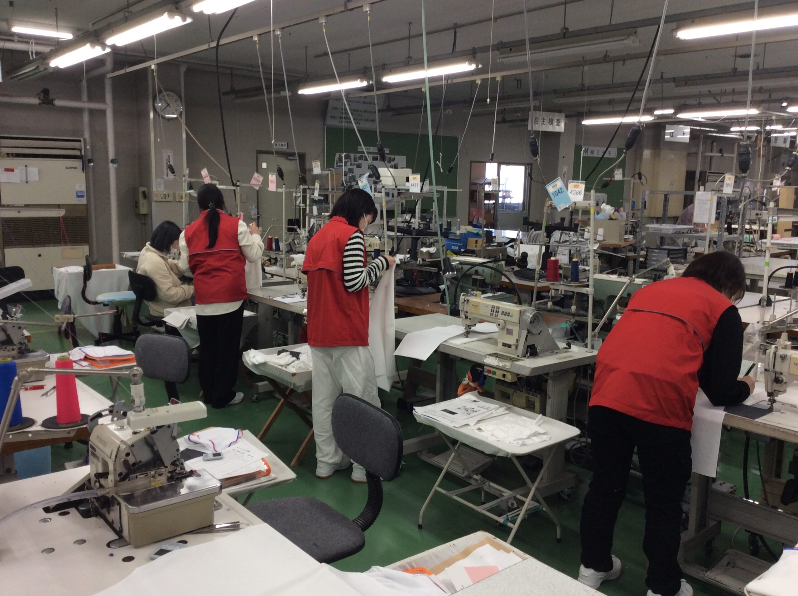 新入社員研修:本縫いミシン